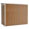 Image de Abri de Jardin Mural Abri de Rangement d'Outils Rangement d'Equipement de Jardin Extérieur Marron 118x194x178 cm 316224