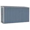 Image de Abri de jardin mural Gris 118 x 288 x 178 cm Acier galvanisé