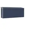 Image de Abri de jardin mural Anthracite 118x382x178 cm Acier