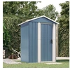 Image de Abri de jardin Gris 126x97,5x177 cm Acier galvanisé, rangement de jardin pour les outils, rangement pour outils 316234
