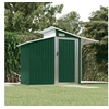 Image de Abri de Jardin Vert 270x130x208,5 cm Acier Galvanisé, rangement de jardin pour les outils, rangement pour outils 316242