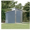 Image de Abri de jardin Gris 270x130x208,5 cm Acier galvanisé 316243