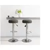 Image de Tabourets de bar lot de 2 noir tissu332977