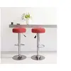 Image de Tabourets de bar lot de 2 rouge bordeaux tissu332979