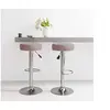Image de Tabourets de bar lot de 2 taupe tissu332980