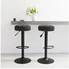 Image de Tabourets de bar lot de 2 noir velours332992