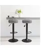 Image de Tabourets de bar lot de 2 gris foncé velours332996
