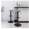 Image de Tabourets de bar lot de 2 gris clair velours333143
