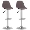 Image de Tabourets de bar lot de 2 taupe tissu333390