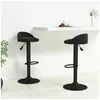 Image de Tabourets de bar lot de 2 Noir Velours333598