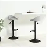 Image de Tabourets de bar lot de 2 gris clair velours