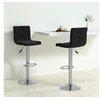 Image de Tabourets de bar lot de 2 noir velours