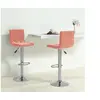 Image de Lot de 2 Tabourets de Bar, Chaise de Pub, Siège de Bistrot, Meuble de Salle à Manger Cuisine Salon Maison Intérieur, Rose Velours