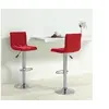 Image de Tabourets de bar lot de 2 rouge bordeaux velours333693