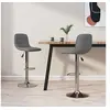 Image de Tabourets de bar lot de 2 gris clair tissu333945