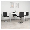 Image de 4x Chaises de Salle à Manger Chaises de Repas Chaises à Dîner Sièges de Cuisine Meubles de Bureau Intérieur Noir Similicuir