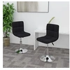 Image de Lot de 2 chaise en plastique non pliable H. 71 cm interieur noir