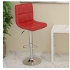 Image de Tabouret de bar Rouge bordeaux Similicuir