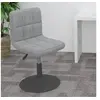 Image de Tabouret de bar pivotant Gris clair Velours