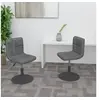 Image de Lot de 2 chaise de bureau interieur non pliable en plastique H. 71 cm gris