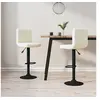 Image de Tabourets de bar lot de 2 crème velours334304