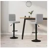 Image de Tabourets de bar lot de 2 gris clair velours334305