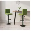 Image de Tabourets de bar lot de 2 vert clair velours334307