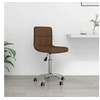 Image de Chaise pivotante de bureau Marron Tissu