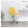 Image de Chaise pivotante de bureau Jaune moutarde Tissu