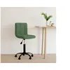 Image de Chaise pivotante de bureau Vert foncé Velours