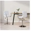 Image de Lot de 2 chaise interieur non pliable H. 71 cm en plastique blanc