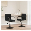 Image de Chaises pivotantes à manger lot de 2 noir velours