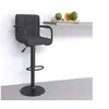 Image de Tabouret de bar Gris foncé Tissu334626
