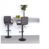 Image de Tabourets de bar lot de 2 taupe tissu334644