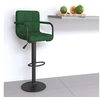 Image de Tabouret de Bar Siège de Pub Fauteuil Pivotant de Bar Tabouret de Comptoir Siège de Bistrot Chaise de Pub Maison Intérieur Vert Foncé Velours 334651