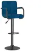 Image de Tabouret de bar Bleu Velours