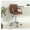 Image de Chaise pivotante de bureau Marron Tissu