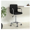 Image de Chaise pivotante de bureau Noir Tissu