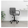 Image de Chaise pivotante de bureau Gris foncé Velours334711