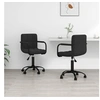 Image de Lot de 2 chaise H. 76 cm non pliable en plastique interieur noir