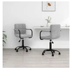 Image de Lot de 2 chaise en plastique non pliable H. 76 cm interieur gris