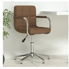 Image de Chaise pivotante de bureau Marron Tissu