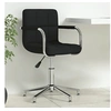 Image de Chaise pivotante de bureau Noir Tissu