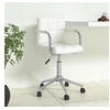 Image de Chaise de bureau pivotante Blanc Similicuir334811