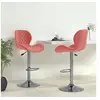 Image de Tabourets de bar lot de 2 rose velours334916