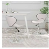 Image de Lot de 2 chaise de bureau H. 61 cm non pliable en plastique interieur blanc