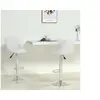 Image de Tabourets de bar lot de 2 blanc similicuir