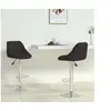 Image de Tabourets de bar lot de 2 noir similicuir