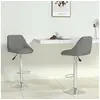 Image de Tabourets de bar lot de 2 gris similicuir335184