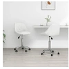 Image de Lot de 2 chaise interieur non pliable H. 67.5 cm en plastique blanc